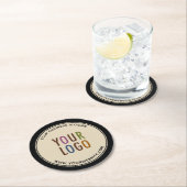 ラウンドカスタムパルプボード紙コースター会社のロゴ ラウンドペーパーコースター (インサイチュ)