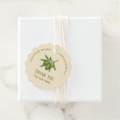 ラウンドカスタムビジネスオリーブとのラベルありがとう フェイバータグ (インサイチュ)