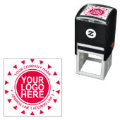 ラウンドカスタムビジネスロゴの自動手書きスタンプ セルフインキングスタンプ (インサイチュ)