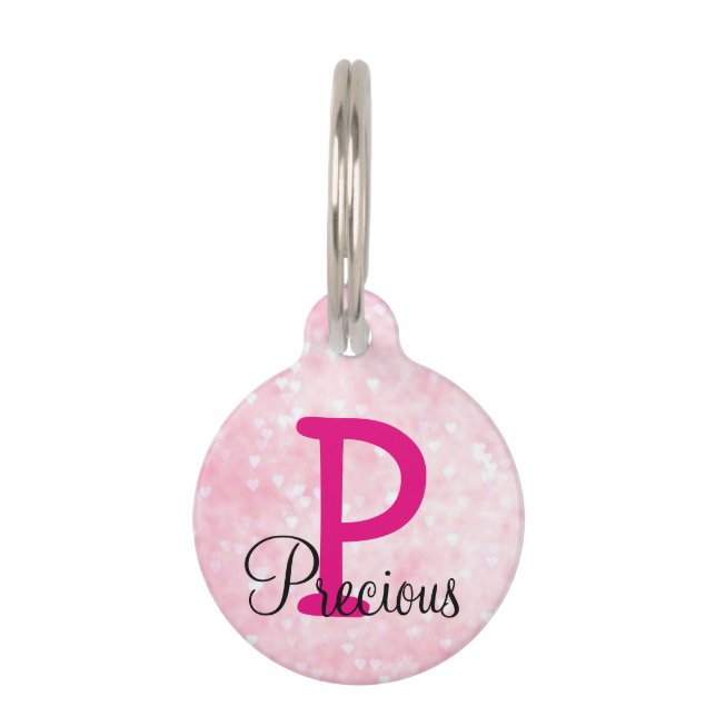 ラウンドカスタムペットタグ/引用文 ペット　ネームタグ (正面)