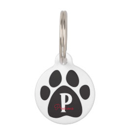 ラウンドカスタムペットタグ/引用文 ペット　ネームタグ