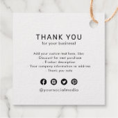 ラウンドカスタムロゴビジネスブランドつるのラベル フェイバータグ (裏面)