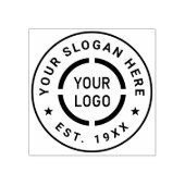 ラウンドカスタムロゴブランドのプロモーション ラバースタンプ (インプリント)