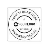 ラウンドカスタムロゴブランドのプロモーション ラバースタンプ (インプリント)
