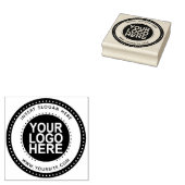 ラウンドカスタム会社のロゴ ラバースタンプ (押印)