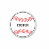 ラウンドカスタム野球ビニールシール シール (正面)