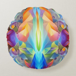 ラウンドカラフル抽象芸術装飾用クッション ラウンドクッション