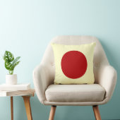 ラウンドカラー – ルビーと黄淡い色の色 クッション (椅子)