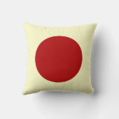 ラウンドカラー – ルビーと黄淡い色の色 クッション (裏面)