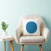 ラウンドカラー – 砂漠の青と白 クッション (椅子)