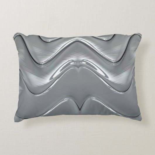 ラウンドクッション銀白金 アクセントクッション (正面)