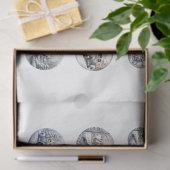 ラウンドクリスマスイメージDIYデコページオーナメントクラフト 薄葉紙 (ギフト)