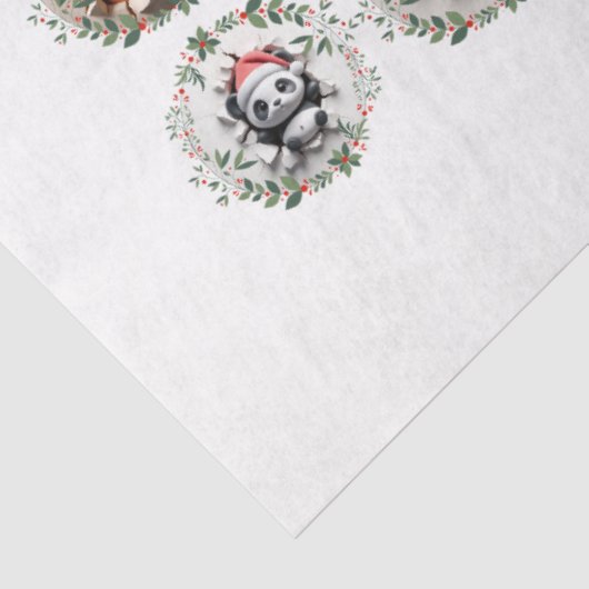 ラウンドクリスマスイメージDIYデコページオーナメントクラフト 薄葉紙 (詳細)