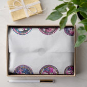 ラウンドクリスマスイメージDIYデコページオーナメントクラフト 薄葉紙 (ギフト)