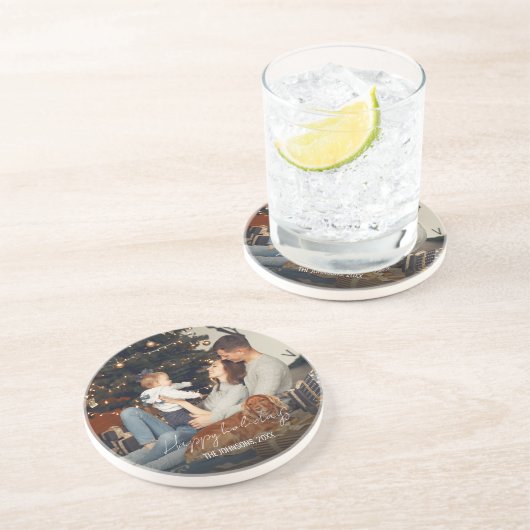 ラウンドクリスマスホリデーコースター コースター (側面)