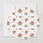 ラウンドクリスマスリースフォトカード 案内状 (裏面)