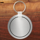 ラウンドクリスマスロビンKeychain キーホルダー (裏面)