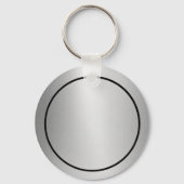 ラウンドクリスマスロビンKeychain キーホルダー (裏面)
