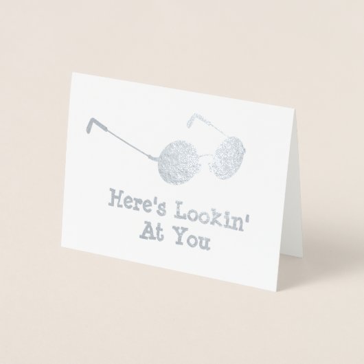 ラウンドグラス – ここではYou Specsを見ている 箔カード (正面)