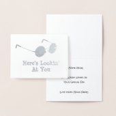 ラウンドグラス – ここではYou Specsを見ている 箔カード (ディスプレー)