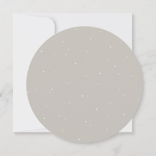 ラウンドグリーゲスノーベリー+ユーカリリース結婚ズ 招待状 (裏面)