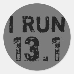 ラウンドグレー走I 13.1ステッカー ラウンドシール