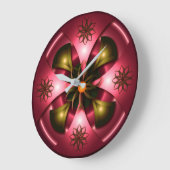 ラウンドコンピューターデザイン ラージ壁時計 (傾斜)