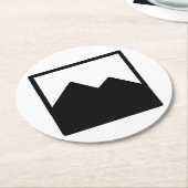 ラウンドコースターテンプレート ラウンドペーパーコースター (アングル)