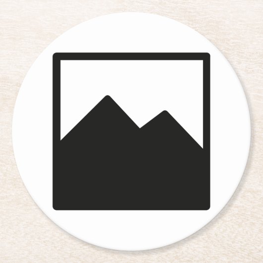 ラウンドコースターテンプレート ラウンドペーパーコースター (正面)