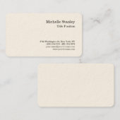 ラウンドコーナーのシグネチャークリーム魅力的 名刺 (正面/裏面)