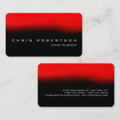 ラウンドコーナーイベントプランナーレッドビジネスカード 名刺 (正面/裏面)