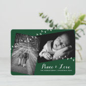 ラウンドコーナーグリーンピース&ラブクリスマスフォト シーズンカード (スタンド正面)