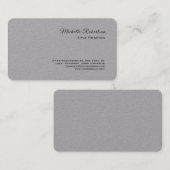 ラウンドコーナーグレイモダンミニマルプロフェッショナル 名刺 (正面/裏面)