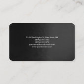 ラウンドコーナーグレーグリーンプロフェッショナル 名刺 (裏面)