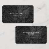 ラウンドコーナーグレーブラックパターンプロフェッショナル 名刺 (正面/裏面)