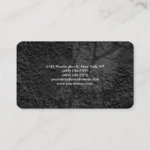 ラウンドコーナーグレーブラックパターンプロフェッショナル 名刺 (裏面)