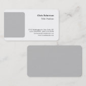 ラウンドコーナーグレーホワイトミニマ魅力的リストカスタム 名刺 (正面/裏面)