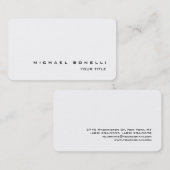 ラウンドコーナーシンプルプロフェッショナル名刺 名刺 (正面/裏面)