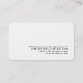 ラウンドコーナーシンプルプロフェッショナル名刺 名刺 (裏面)
