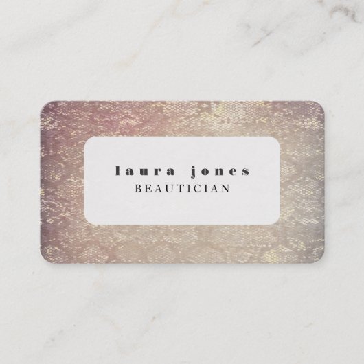 ラウンドコーナースネークスキンプリントファッションテンプレート 名刺 (正面)