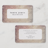 ラウンドコーナースネークスキンプリントファッションテンプレート 名刺 (正面/裏面)