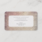 ラウンドコーナースネークスキンプリントファッションテンプレート 名刺 (裏面)