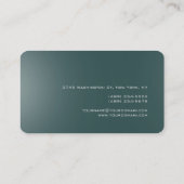 ラウンドコーナーダーク石板グレービジネスカード 名刺 (裏面)
