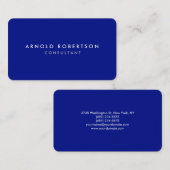 ラウンドコーナーフタロブループロフェッショナル ミニマル 名刺 (正面/裏面)