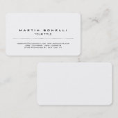 ラウンドコーナープレーンプロフェッショナル名刺 名刺 (正面/裏面)