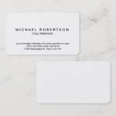 ラウンドコーナーミニマリストコンサルタントの名刺 名刺 (正面/裏面)