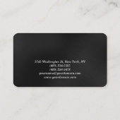 ラウンドコーナーメイクアップアーティストグレーの名刺 名刺 (裏面)