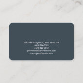 ラウンドコーナーメイクアップアーティスト木炭名刺 名刺 (裏面)