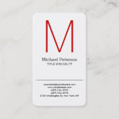 ラウンドコーナー洗練されたモノグラム名刺 名刺 (正面)