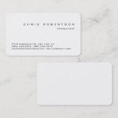 ラウンドコーナー白黒名刺 名刺 (正面/裏面)